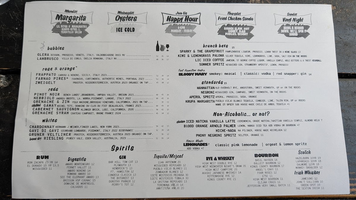 Krupa Grocery Menu - Image 3